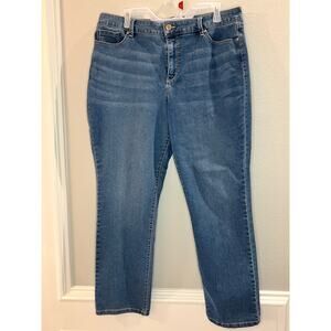 Bandolino Women's Blue Denim Amy Jeans Stretch Size 16